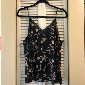 Halogen Floral Satin Tank